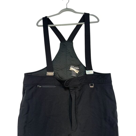 Fera Mens Suspender Ski Pants 42R Black Wool Blend Swiss Fabric - Picture 7 of 16